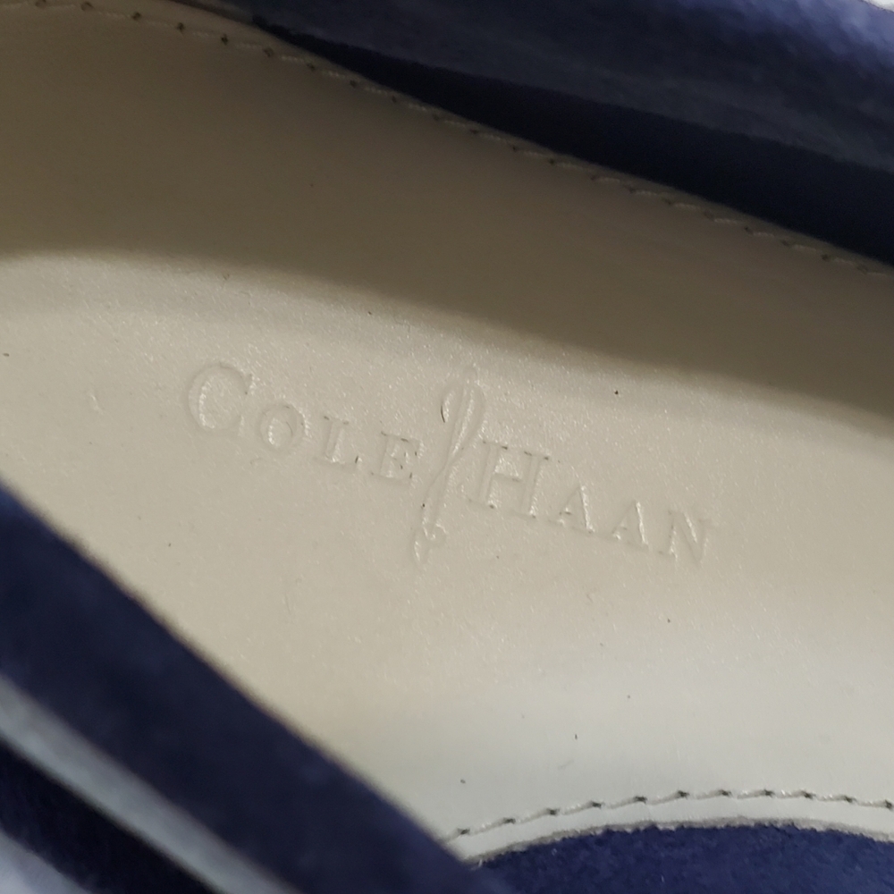 Cole Haan Cobalt Blue Suede Moccasin Driving Loafers Mens 11 - Picture 5 of 11